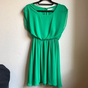 Lush Scoop-Neck Keyhole Dress
